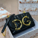 Black Casual Letters Metal Accessories Trim Bags