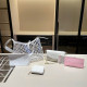 White Daily Letters Patchwork See-Through Bags