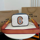 White Casual Letters Patchwork Zipper Contrast Bags