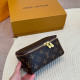 Brown Daily Letters Patchwork Zipper Bags