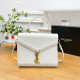 White Casual Letters Patchwork Metal Accessories Trim Bags