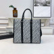 White Blue Casual Letters Patchwork Contrast Bags