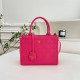 Rose Red Casual Solid Color Patchwork Zipper Embossed Bags