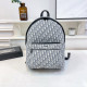 White Blue Street Letters Patchwork Zipper Contrast Bags