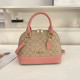 Pink Daily Letters Patchwork Zipper Contrast Bags