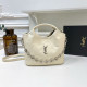 White Casual Letters Patchwork Chains Bags