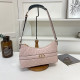 Pink Daily Solid Color Patchwork Metal Accessories Trim Zipper Bags