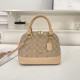 Apricot Daily Letters Patchwork Zipper Contrast Bags