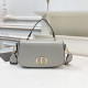 Grey Casual Letters Patchwork Metal Accessories Trim Bags