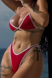 Red Sexy Strap Design Swimwears