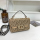 Khaki Street Letters Patchwork Contrast Bags