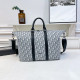 White Blue Casual Letters Patchwork Zipper Contrast Bags
