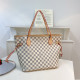 White Grey Casual Plaid Patchwork Zipper Contrast Bags