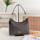 Black Brown Street Letters Patchwork Zipper Contrast Bags