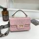 Pink Street Letters Patchwork Contrast Bags