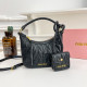 Black Daily Solid Color Patchwork Zipper Adjustable Bags