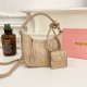 Bare Color Daily Solid Color Patchwork Zipper Adjustable Bags