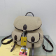 Light Khaki Casual Solid Color Patchwork Fluffy Contrast Bags