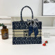 Dark Blue Casual Letters Patchwork Contrast Bags