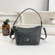 Black Casual Letters Patchwork Zipper Bags