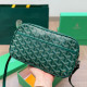 Green Daily Letters Patchwork Zipper Bags