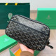 Black Daily Letters Patchwork Zipper Bags