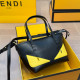 Black Daily Colorblock Patchwork Zipper Contrast Bags