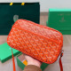 Orange Daily Letters Patchwork Zipper Bags