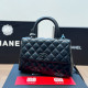Black Casual Solid Color Patchwork Texture Bags