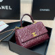 Burgundy Daily Flowers Patchwork Tie-Up Tiered Bags