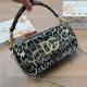 Decorative Pattern Casual Leopard Metal Accessories Trim Contrast Bags