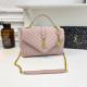 Pink Casual Letters Metal Accessories Trim Texture Bags