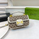 White Casual Letters Patchwork Contrast Bags