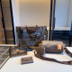 Brown Vacation Letters See-Through Zipper Bags
