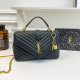 Black Casual Letters Metal Accessories Trim Texture Bags