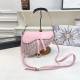 Pink Casual Letters Patchwork Irregular Bags