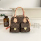 Apricot Casual Letters Patchwork Zipper Bags