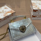 Silver Casual Solid Color Metal Accessories Trim Texture Bags