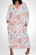 Pink Casual Colorblock Floral Print Pocket Contrast V Neck Printed Plus Size Dresses