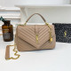 Bare Color Casual Letters Metal Accessories Trim Texture Bags