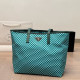 Green Casual Letters Patchwork Zipper Contrast Bags