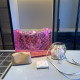 Pink Vacation Letters See-Through Contrast Bags