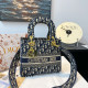 Dark Blue Casual Letters Patchwork Contrast Bags
