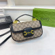 Black Casual Letters Patchwork Contrast Bags