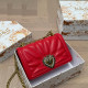 Red Street Solid Color Metal Accessories Trim Chains Texture Bags