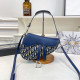 Dark Blue Casual Letters Patchwork Irregular Bags