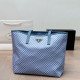 Blue Casual Letters Patchwork Zipper Contrast Bags