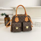 Yellow Casual Letters Patchwork Zipper Bags