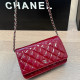 Red Street Solid Color Patchwork Chains Texture Bags