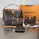 Brown Street Letters Patchwork Contrast Bags